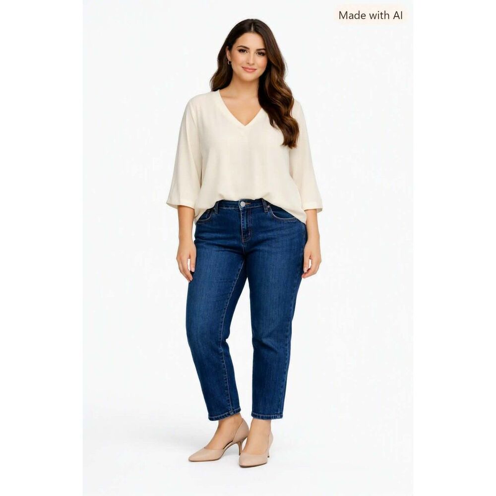 Lee Riders Jeans Straight Leg Denim Women's Woman's Plus Size 26 W Petite